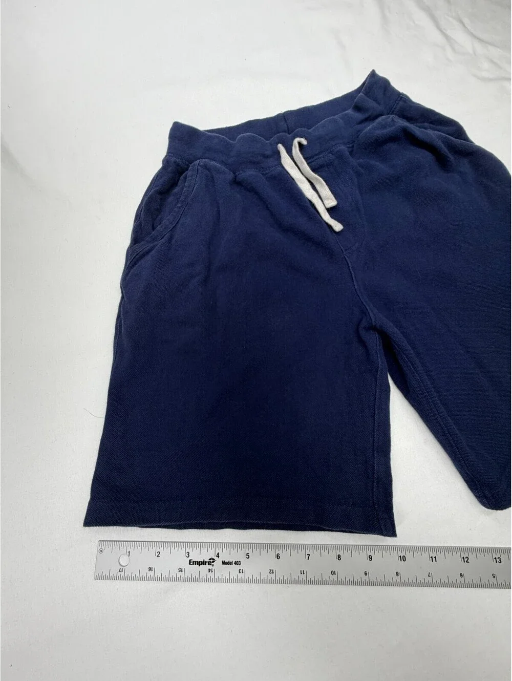 Polo Ralph Lauren Boy's Shorts Sweat Drawstring Knit Mid Rise Logo Size S Blue